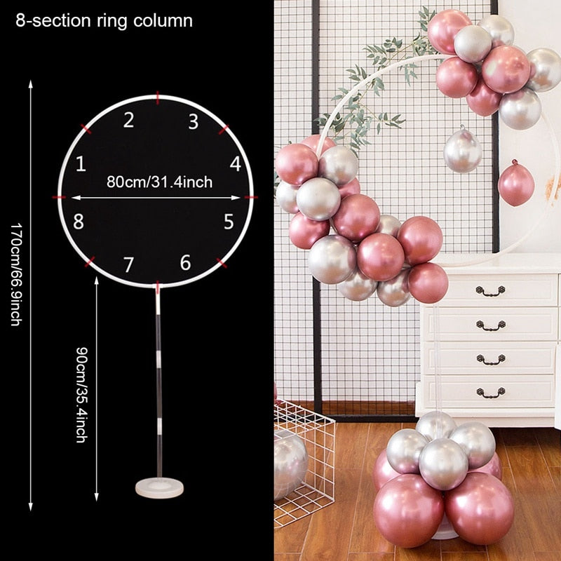 Premium Ballonständer Säulenhalter - Perfekt für Hochzeiten, Geburtstage & Taufen - Inkl. Balonunterstützung Zubehör