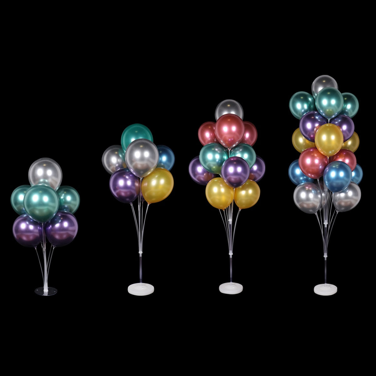 Premium Ballonständer Säulenhalter - Perfekt für Hochzeiten, Geburtstage & Taufen - Inkl. Balonunterstützung Zubehör