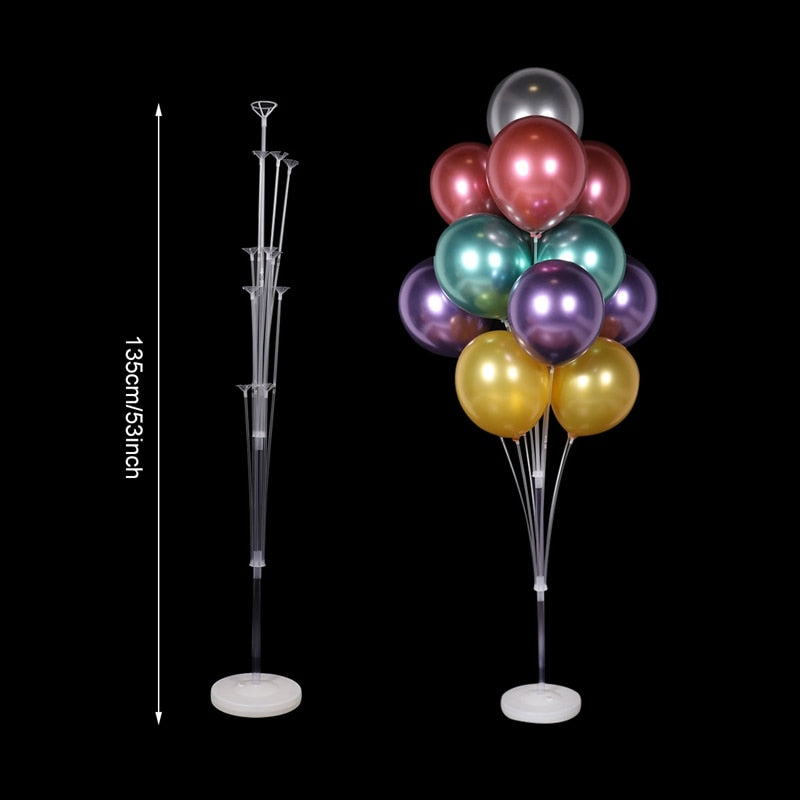 Premium Ballonständer Säulenhalter - Perfekt für Hochzeiten, Geburtstage & Taufen - Inkl. Balonunterstützung Zubehör