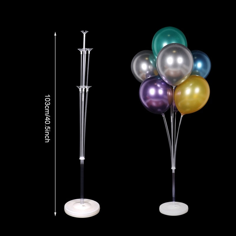 Premium Ballonständer Säulenhalter - Perfekt für Hochzeiten, Geburtstage & Taufen - Inkl. Balonunterstützung Zubehör